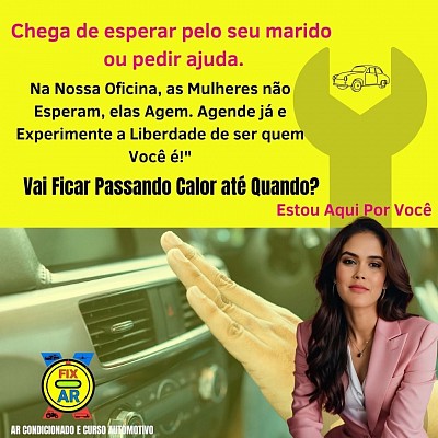 Atendimento Personalizado em Oficina de Ar Condicionado Automotivo de Mulher Para Mulher em Goiania