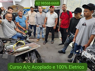 Curso em manutenção de ar condicionado automotivo em carros, caminhonetes, caminhões, maquinas agricoloas, helicopeteros e aviões de pequeno porte em Goiânia